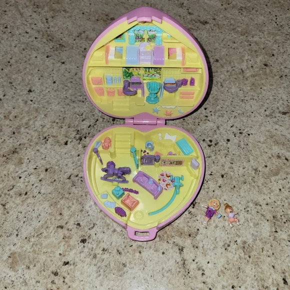Polly Pocket 1994 - Playroom Complet Bluebird - La Petite Salle De Jeu Culte